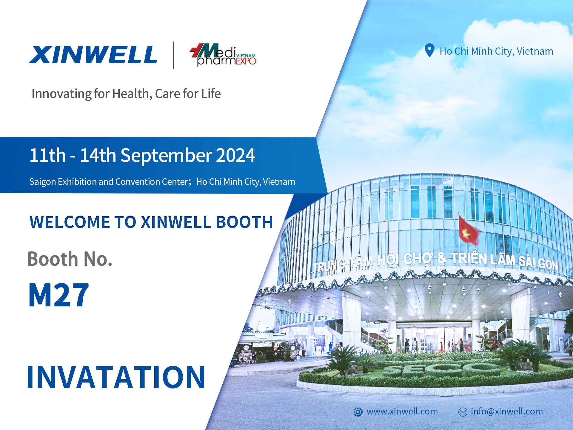 Xinwell Attend the VIETNAM MEDI-PHARM EXPO 2024